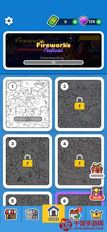 贴纸书按数字涂色(填色游戏) 贴纸书按数字涂色(填色游戏)