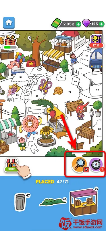 贴纸书按数字涂色(填色游戏) 贴纸书按数字涂色(填色游戏)