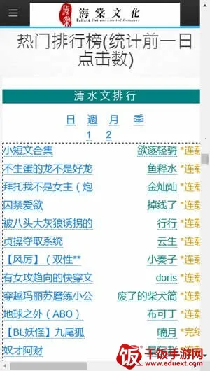 海棠文化(小说阅读平台) 海棠文化(小说阅读平台)